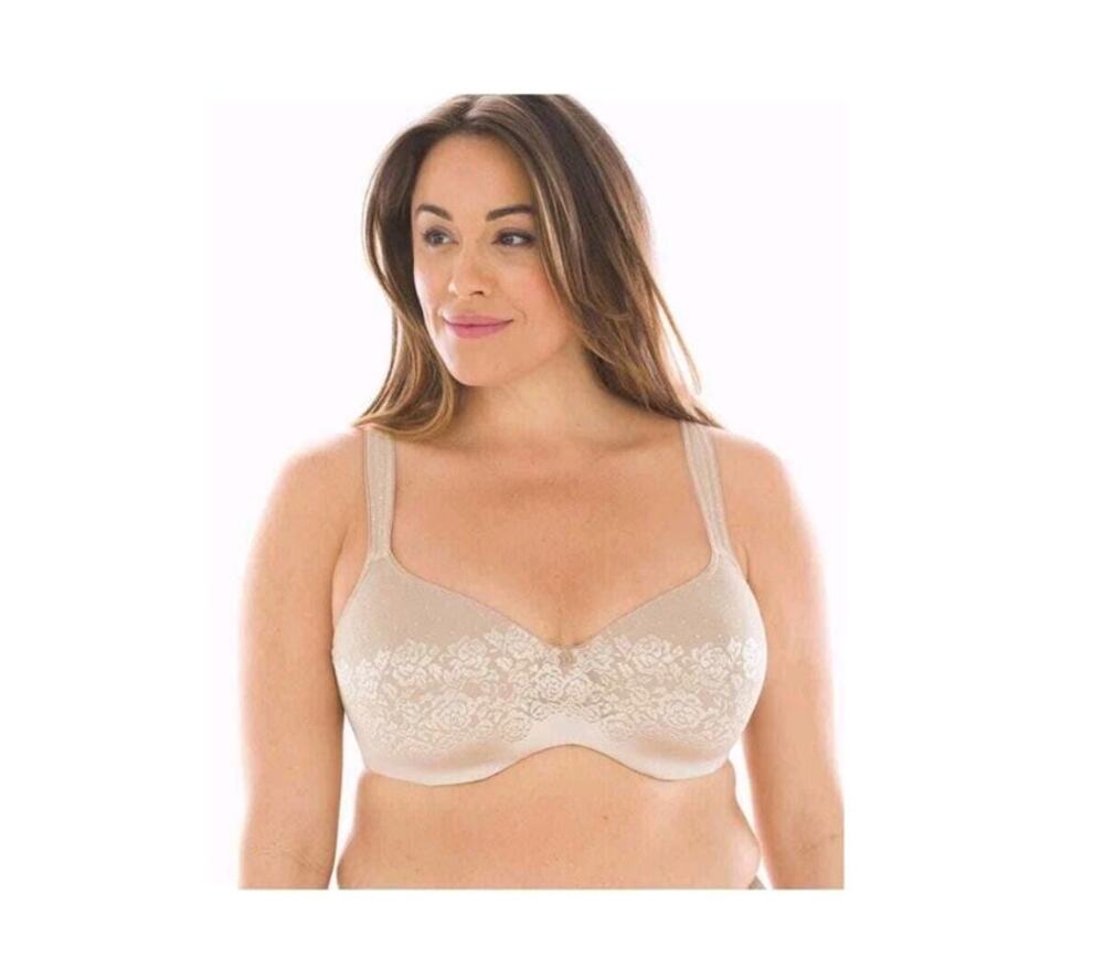 Soma 38C Beige/ Nude "Stunning Support Balconette" Floral Underwire Bra